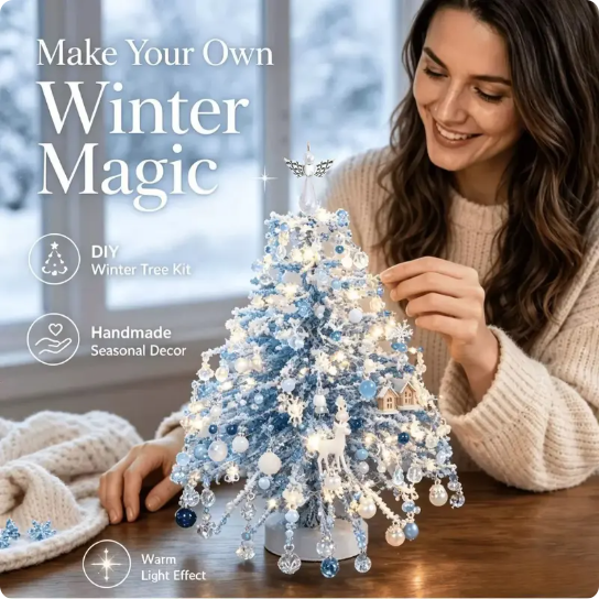 🌟 50% OFF Beaded Christmas Tree DIY Kit 🎄 Make Your Own Festive Keepsake This Holiday