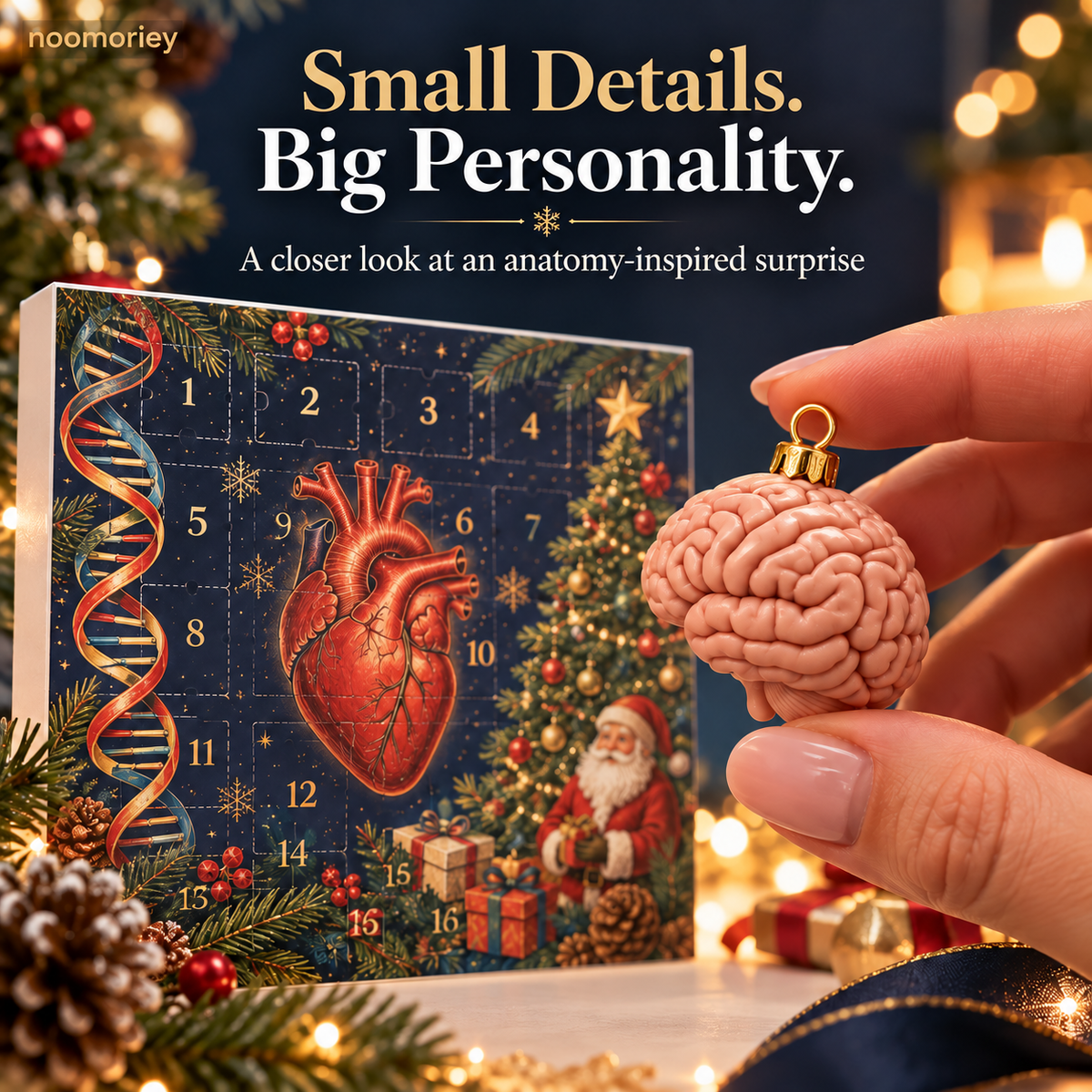 🎄 Anatomy Christmas Advent Calendar - Science & Medical Holiday Ornaments