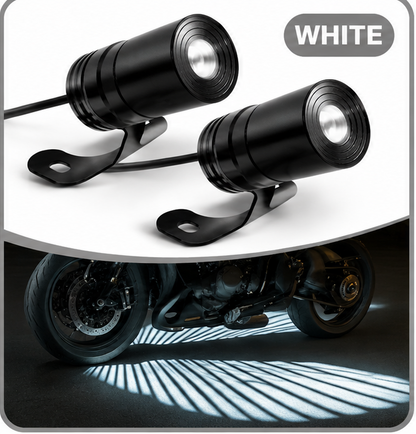 🏍️ Angel Wing Motorcycle Ground Projection Light Kit - Dual LED Lights ✨