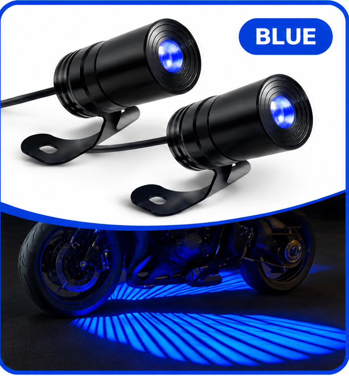 🏍️ Angel Wing Motorcycle Ground Projection Light Kit - Dual LED Lights ✨
