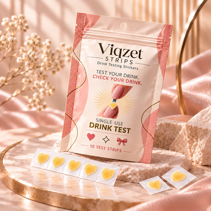 ✨ VIQZET Drink-Testing Nail Stickers 💅 Discreet Single-Use Tests
