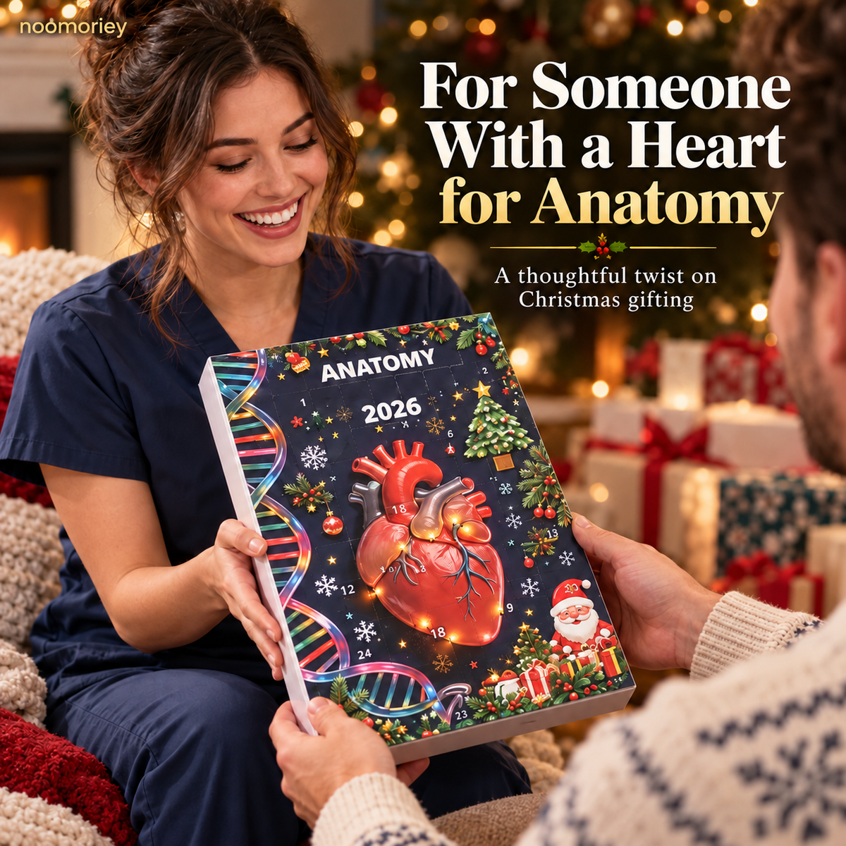 🎄 Anatomy Christmas Advent Calendar - Science & Medical Holiday Ornaments