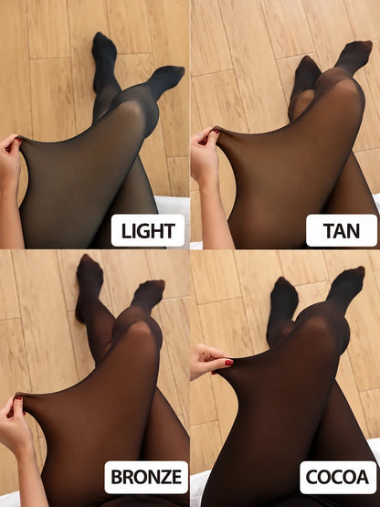 ❄️Magic Fleece-Lined Leggings with Compression Band & One-Seam Design✨