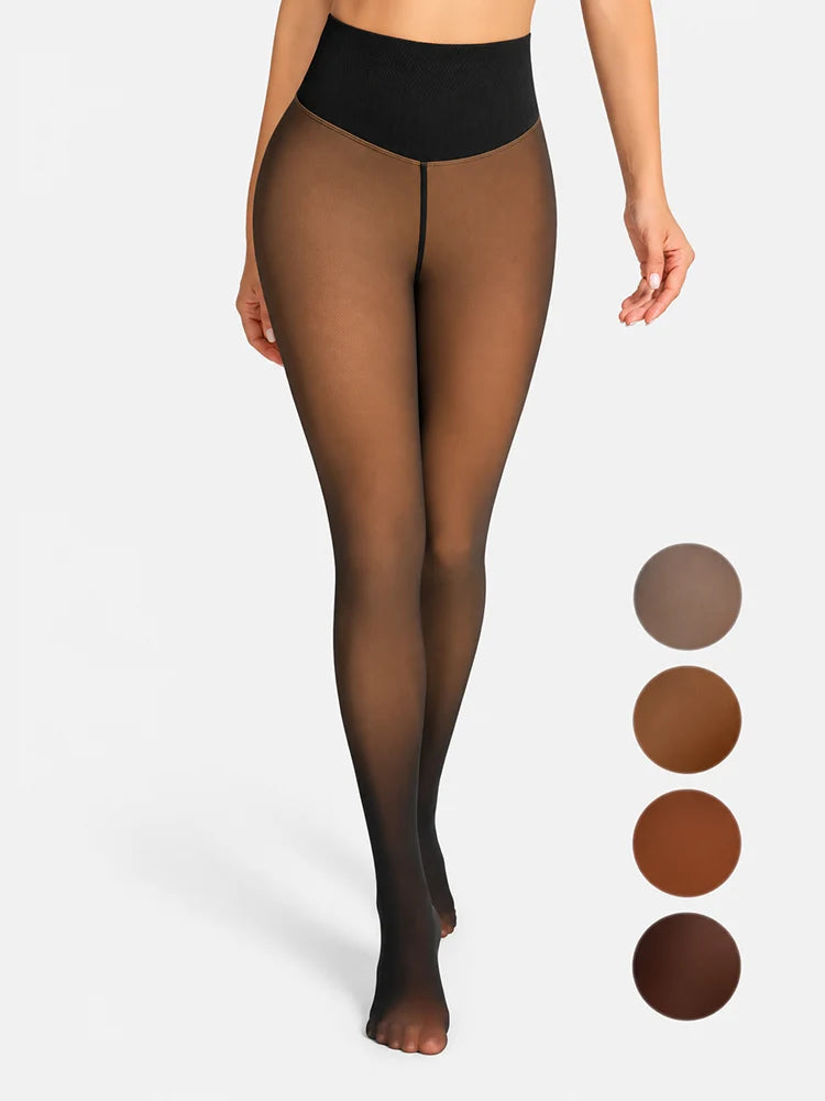 ❄️Magic Fleece-Lined Leggings with Compression Band & One-Seam Design✨
