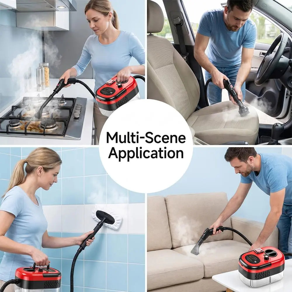 💨 Save 50% Today ✨ 3 BAR Portable Steam Cleaner for Tough Grime