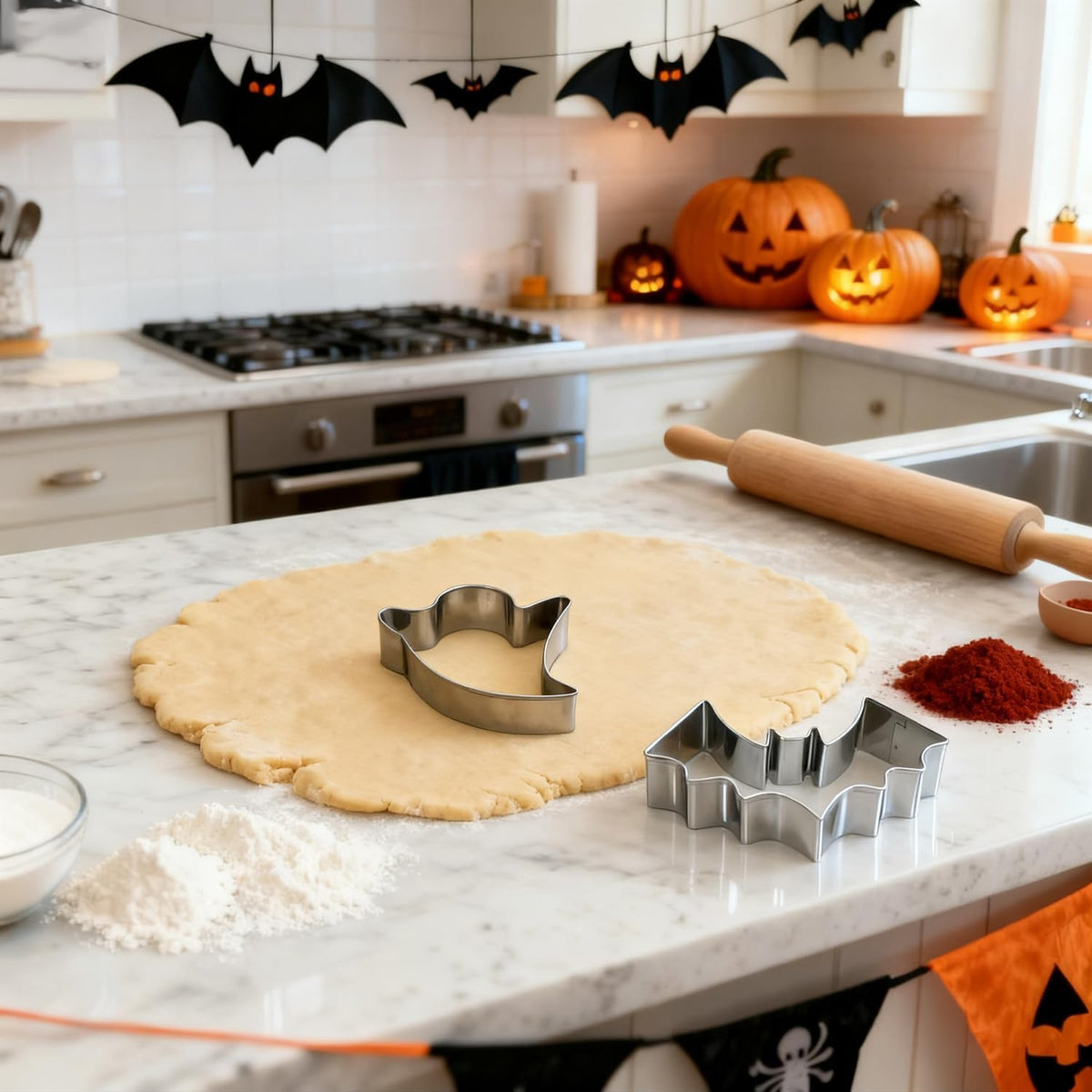 🎃 60% OFF 7-Piece Halloween Pumpkin Carving & Cookie Cutter Set – Carve It, Bake It, Use It Again