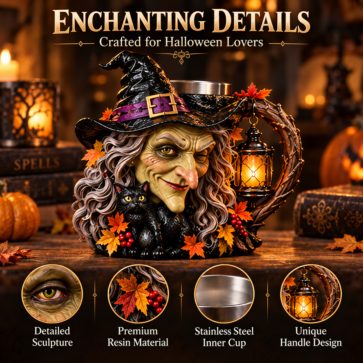 🔥 Halloween Hot Sale | The Spirits Come Alive™ Spooky Sculpted Mug Collection