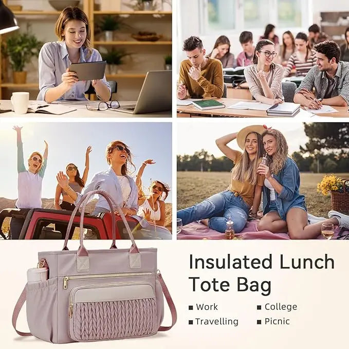 ✨ 50% OFF Stylish Insulated Lunch Tote – Pretty, Practical & Ready to Go