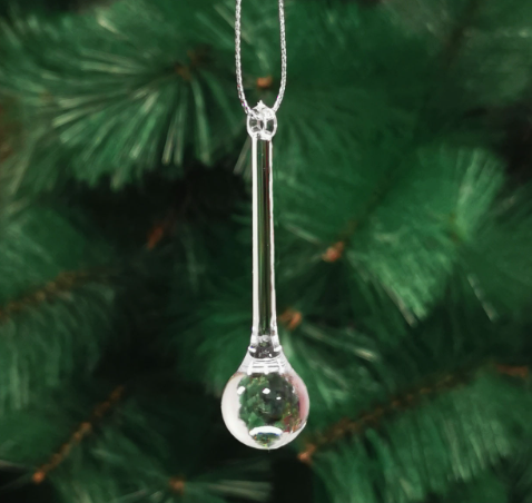 Glass Icicles Christmas Tree Ornaments 🎄