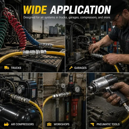 🎉50% OFF Heavy-Duty Truck/RV Air Line Fitting Kit (8-Piece Set)