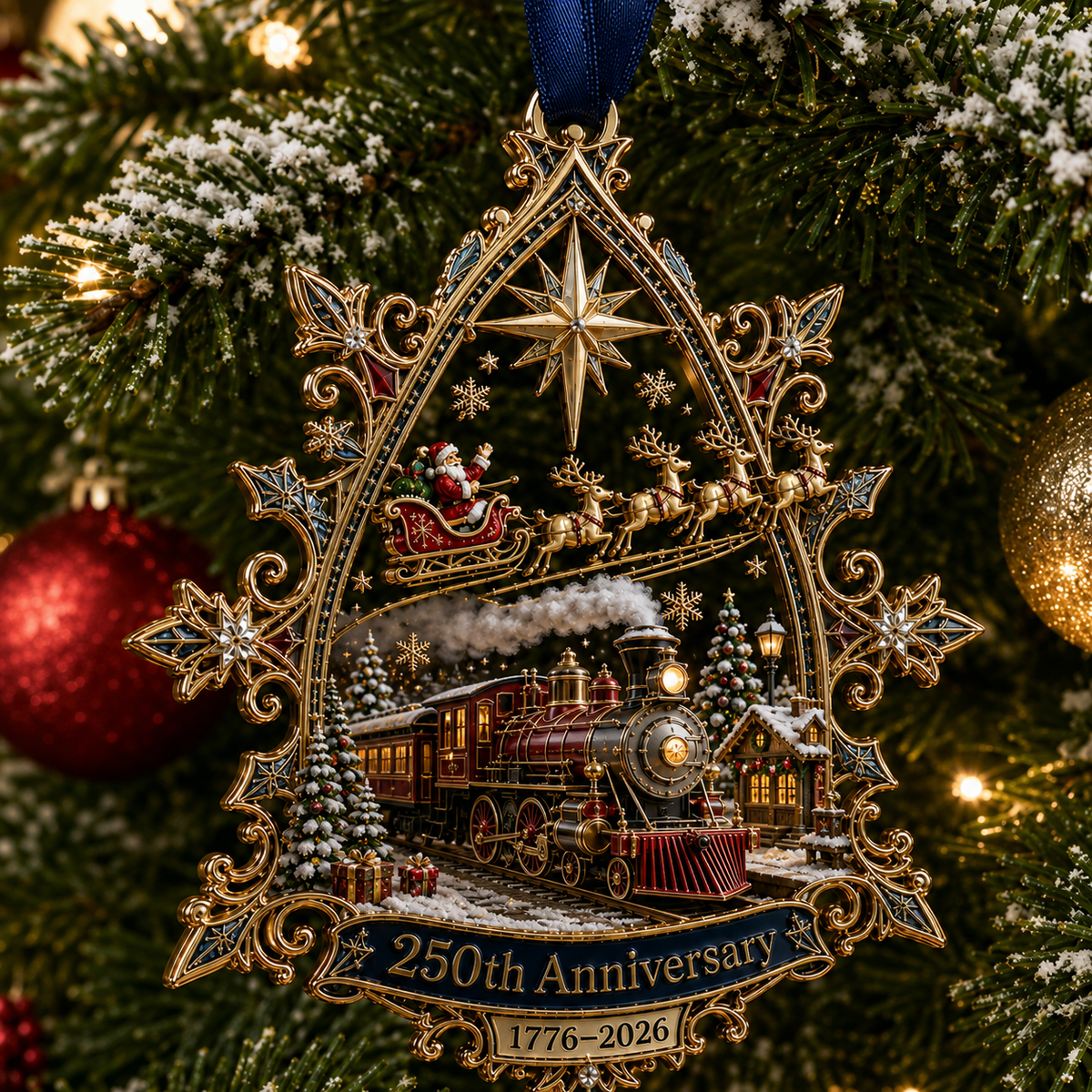 🔥250250th Anniversary: Santa Flying Over the White House on a Snowy Nightth Anniversary: Santa Flying Over the White House on a Snowy Night