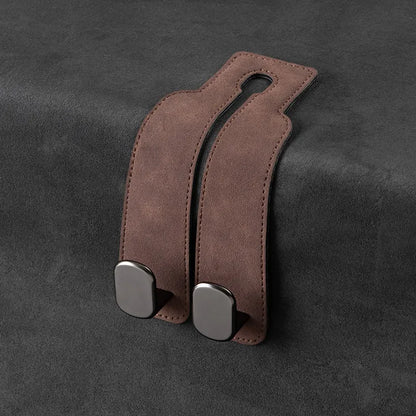 👜 50% OFF Double Car Headrest Hook 🚗 Turn Wasted Seat Space Into Extra Storage