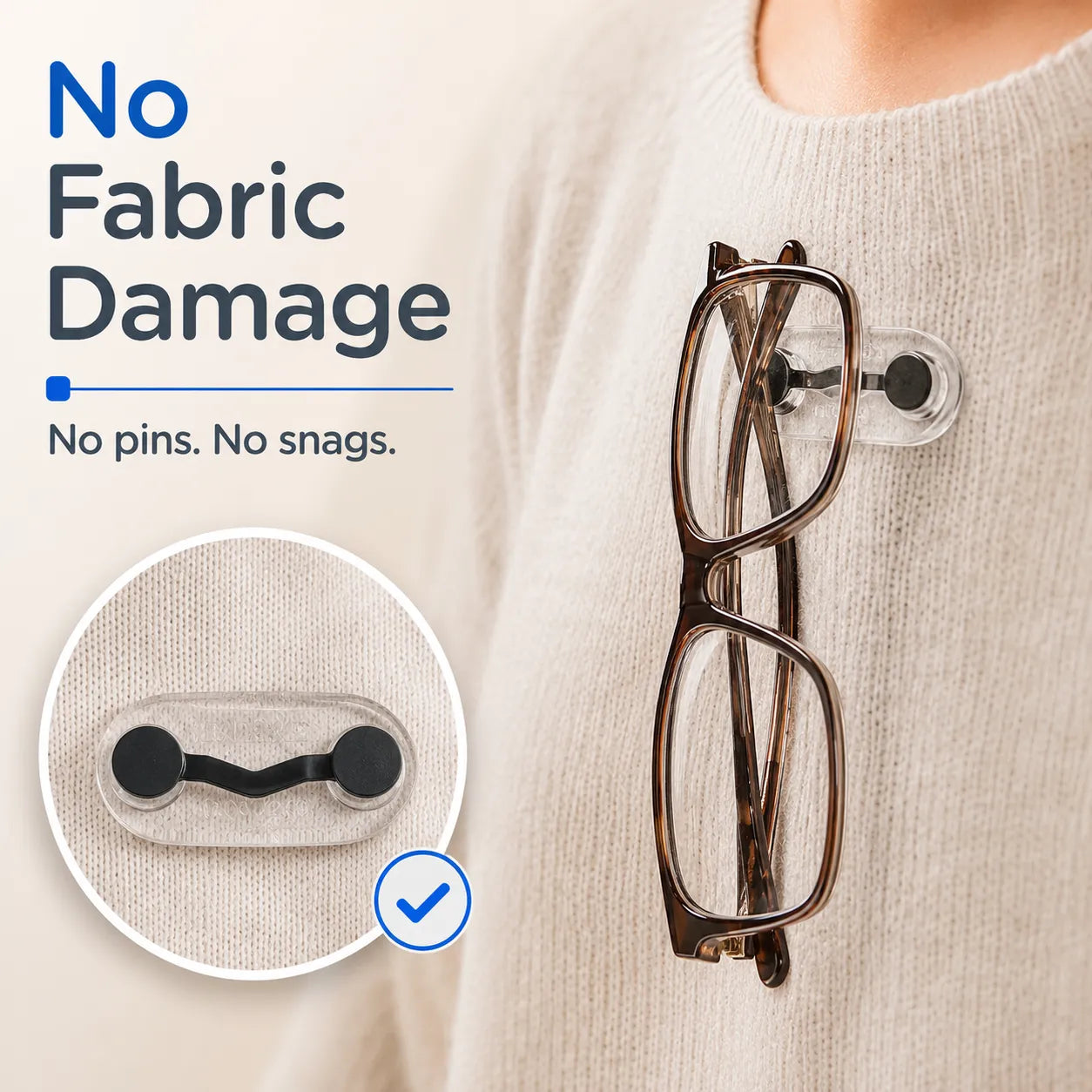 ✨ 50% OFF Premium Magnetic Eyewear Holder 👓 The Hands-Free Glasses Solution