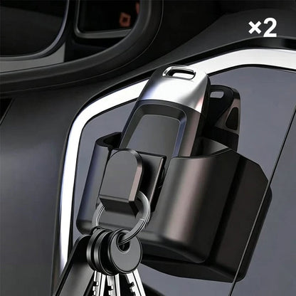🚗 Car Key Fob Holder with Hook – Dashboard Key & Access Card Organizer
