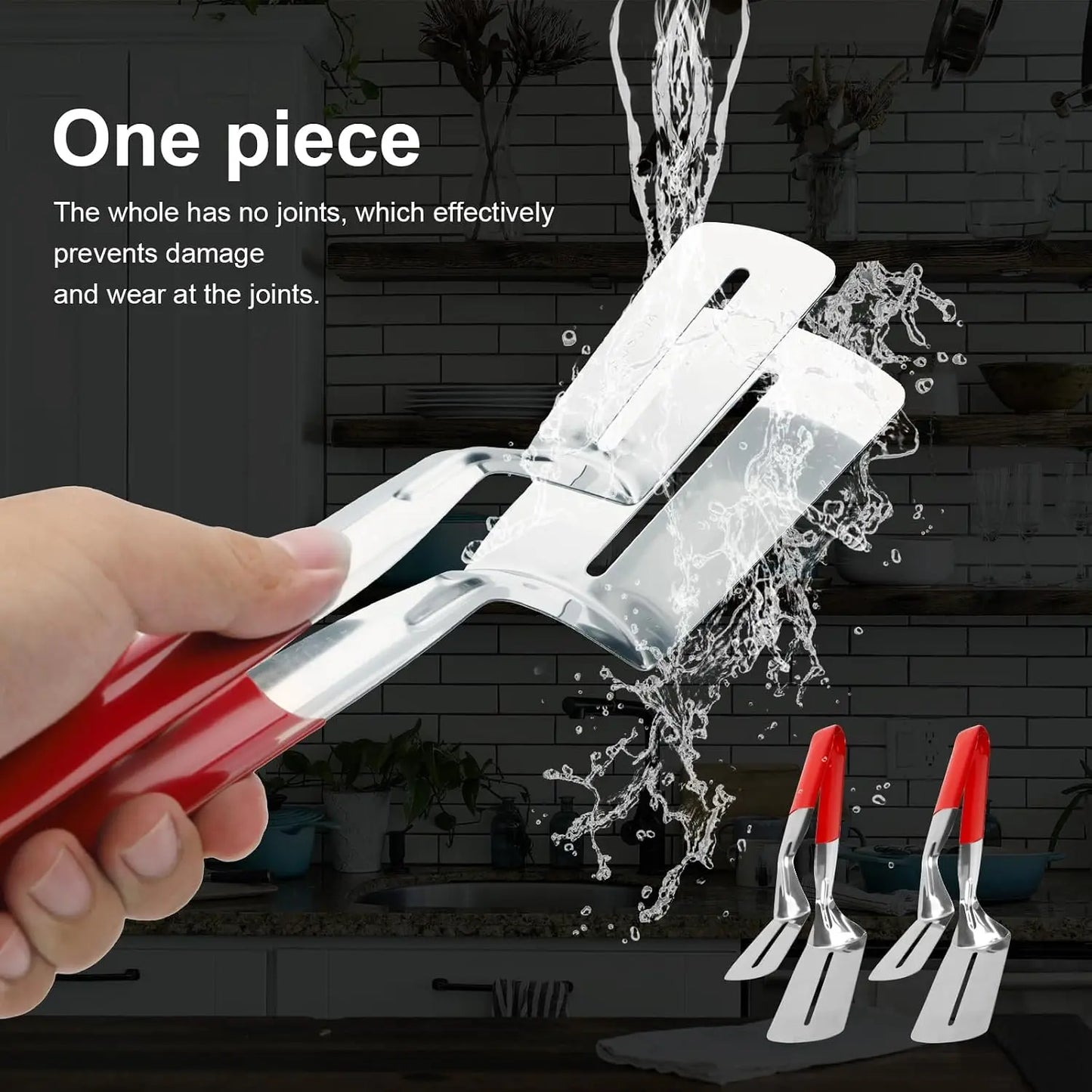 🔥 TODAY ONLY — 50% OFF 2-in-1 Spatula Tongs 🍔 Grip, Flip & Serve With Ease