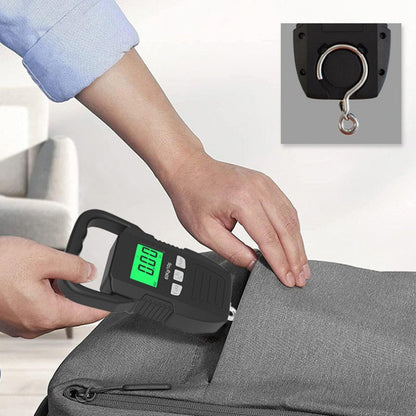 ⏰Portable Digital Hanging Scale – 50 kg Rechargeable Luggage Scale