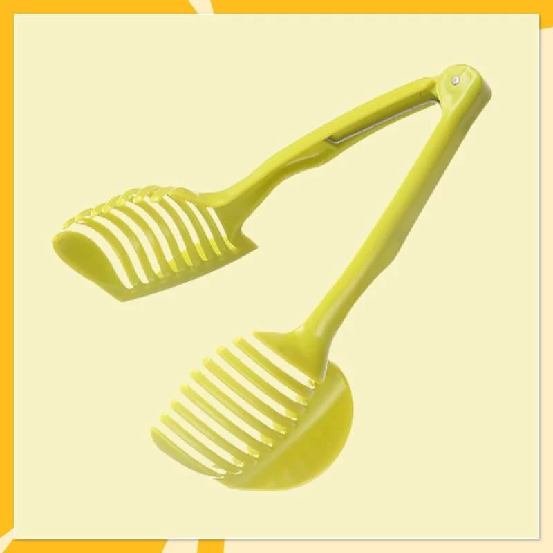 🍅 49% OFF Vegetable Slicing Guide 🔪 8-Slot Kitchen Cutting Tool & Food Tongs