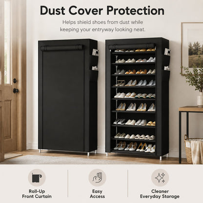 👟 Home Organization Sale 50% OFF — Large Capacity Shoe Storage Cabinet | Multi-Level Entryway Shoe Organizer With Dust Cover