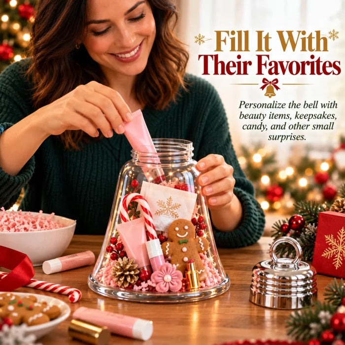 🔔 Fill-Your-Own Christmas Gift Box – Clear DIY Holiday Surprise Container for Small Gifts