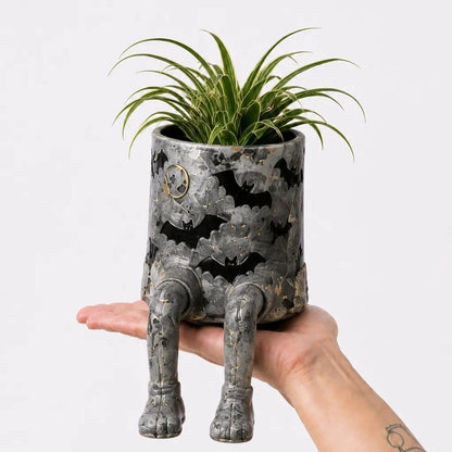 💀🎃Halloween Whimsical Hanging Leg Planter Hand-Painted Resin Succulent Pot💐(📦Buy 2 Free Shipping)