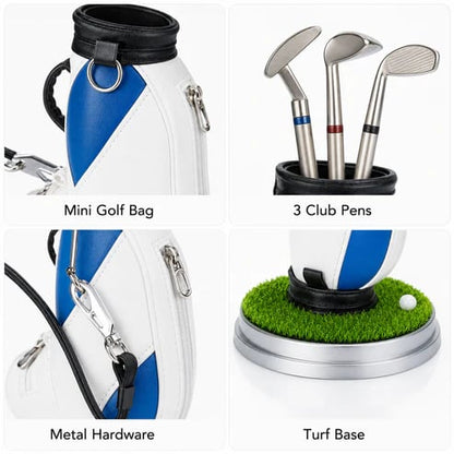 ⛳Bring the Fairway to Your Desk — Golf Pen Holder + 3-Pen Set