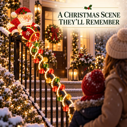 🔥🎅 Santa’s Giftfall Magic™ Cascade Railing Light