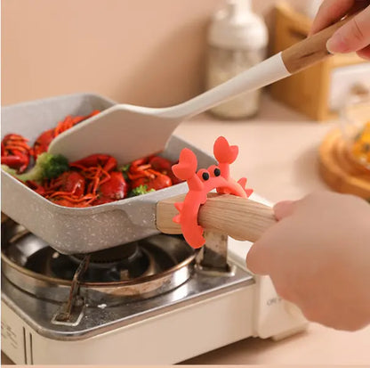 🦀48% OFF 4-Pack Crab Spatula Holders – Keep Counters Clean While You Cook