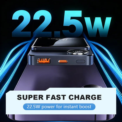⚡ 49% OFF 10,000mAh Magnetic Wireless Power Bank 🧲 22.5W Fast Charger