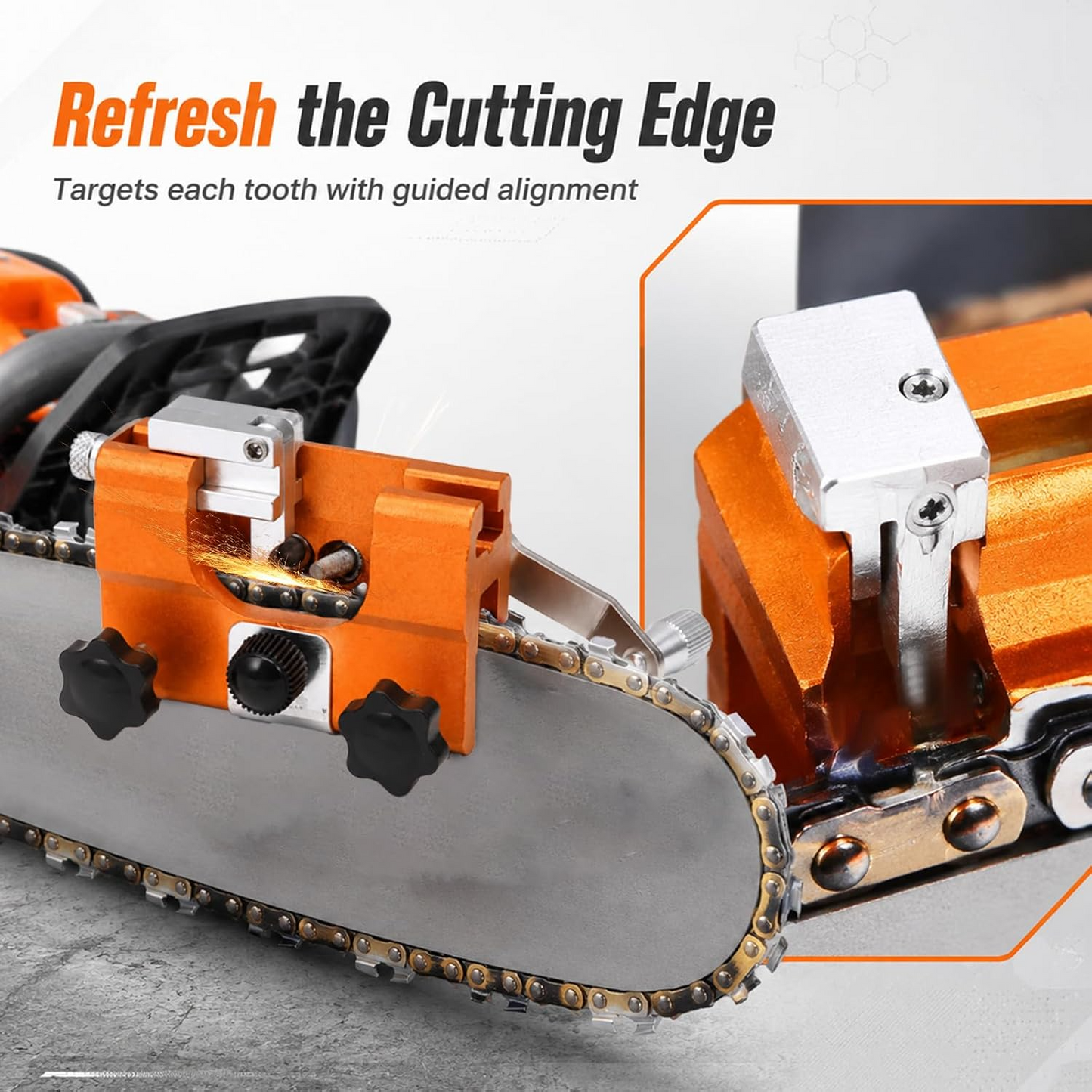 🪚 Portable Chainsaw Sharpener – Manual Precision Chain Tool
