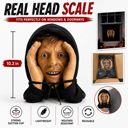 👀 “Stranger” Peeper – Creepy Halloween Window & Doorway Prank Decoration 🎃