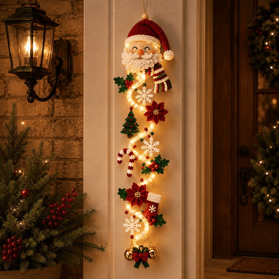 ⏳ Last day! 50% OFF – 🎄 Light-Up Christmas Door Hanger – 🎅6 Festive Designs