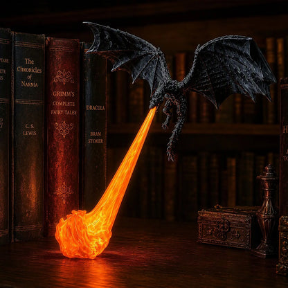 🐉 50% OFF Flying Dragon Bookshelf Light – Bring Fantasy to Life 🔥