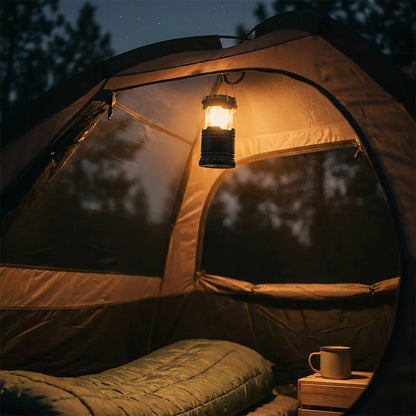 ⚡ 50% OFF Collapsible Emergency Lantern 🏕️ 360° Light + Flashlight for Home & Camping