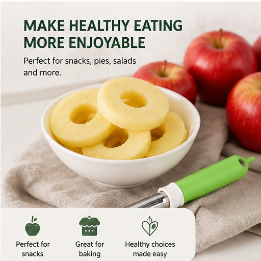 50% OFF 2-in-1 Apple Corer & Peeler Tool | Stainless Steel