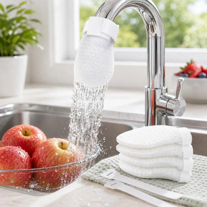 🚰 48% OFF Cotton Faucet Filter Bags 💦 Catch Visible Debris & Reduce Splashing
