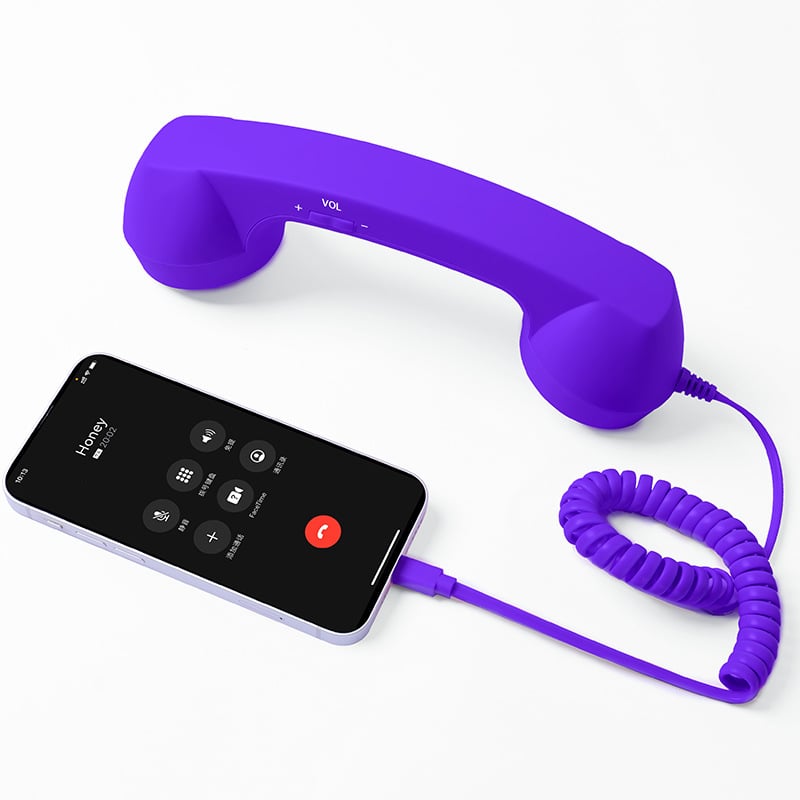 ☎️ 50% OFF Retro Wired Phone Handset – Classic Calls for Your Smartphone