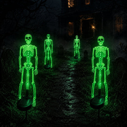 💀 Solar Skeleton Yard Stake – Halloween Outdoor Decor