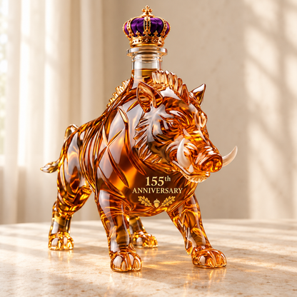 🥃🐗 Wild Boar 155th Anniversary Whiskey Decanter – 1871–2026 Commemorative Edition