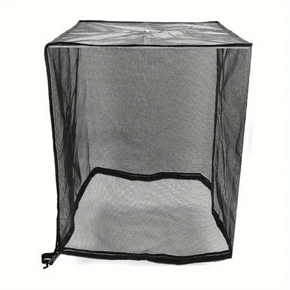 ⏳ Last day 49% OFF -❄️ Heavy-Duty Full-Mesh AC Condenser Cover for Fallen Leaves & Debris Protection