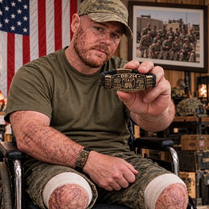 🎖️ Handmade DD-214 Veteran Honor Bracelet – "Earned, Not Given" Military Tribute 🇺🇸