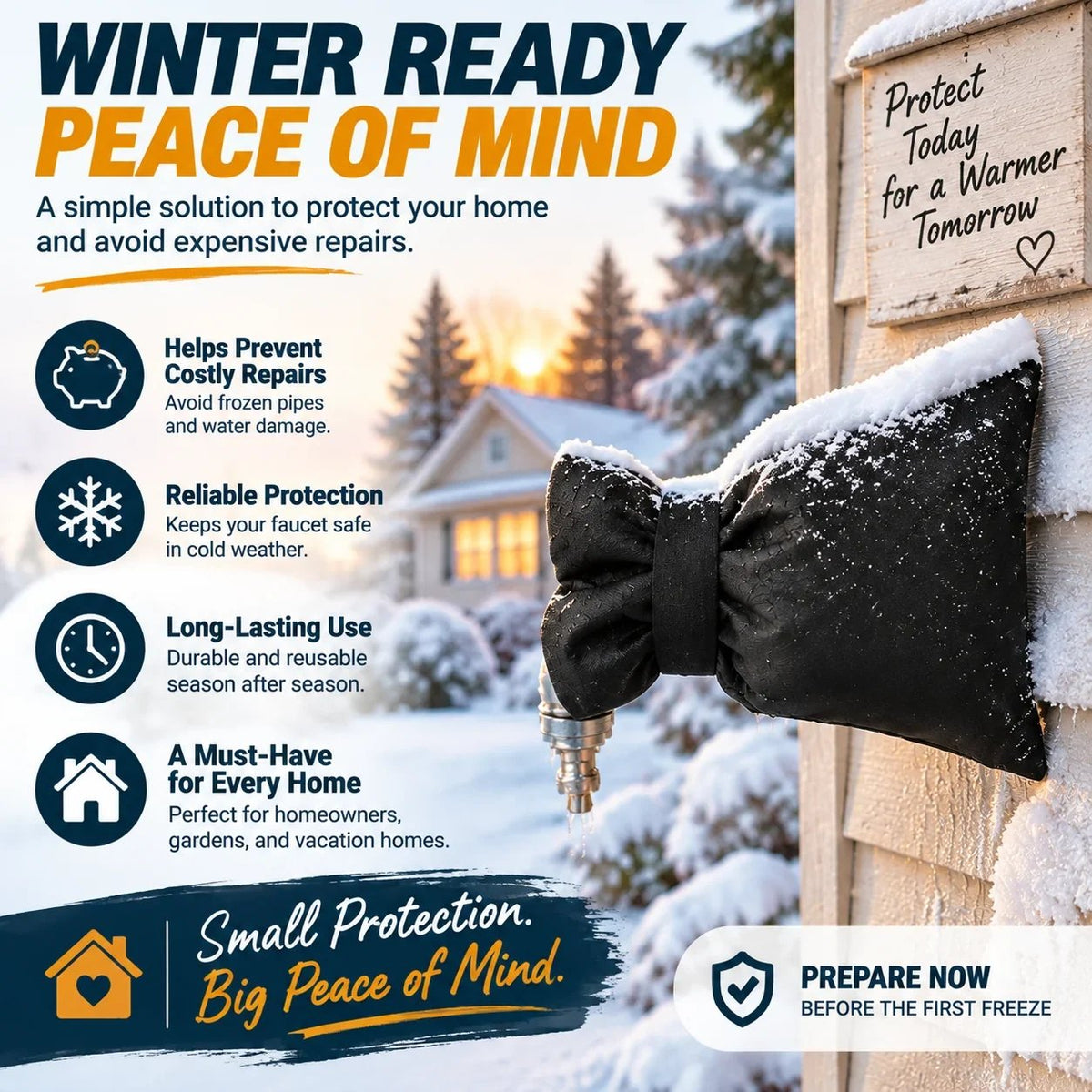 💯🔥HOT SALE🔥❄️ Outdoor Faucet Cover | Winter Freeze Protection Insulated Spigot Protector