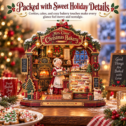 🎄 Mrs. Claus Christmas Bakery DIY Shadow Box Kit