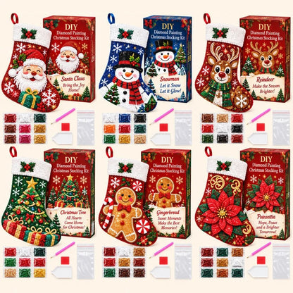 🎅 50% OFF ✨ DIY Diamond Painting Christmas Stocking Kit – 🎄 Make a Christmas Stocking They’ll Remember