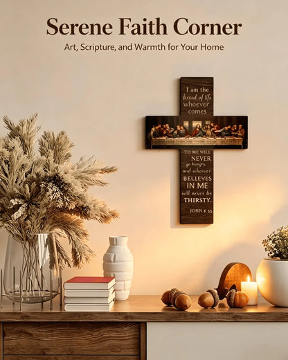✝️ 50% OFF The Last Supper Wooden Cross Wall Decor