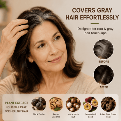 ✨ Hair Dye Cream Comb – Easy Gray Root Touch Up Hair Color Kit