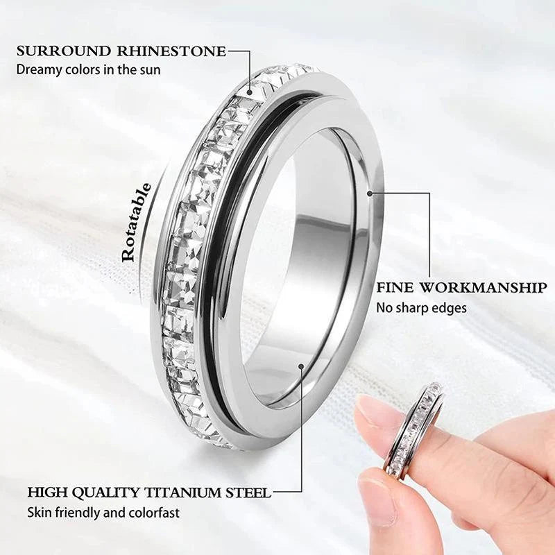 💍✨ 50% OFF Spinner Anxiety Ring – 🌀A Quiet Motion for Busy Moments