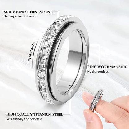 💍✨ 50% OFF Spinner Anxiety Ring – 🌀A Quiet Motion for Busy Moments
