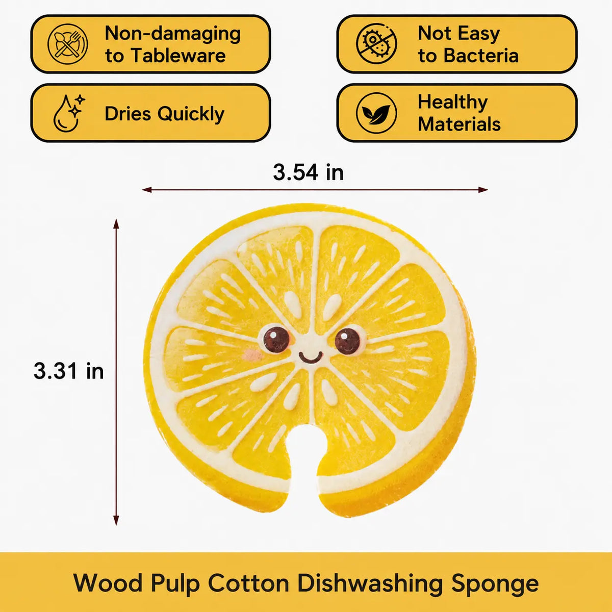 🍎 50% OFF 6PCS Fruit-Shaped Expandable Sponges – Cute Cellulose Kitchen Cleaning Set