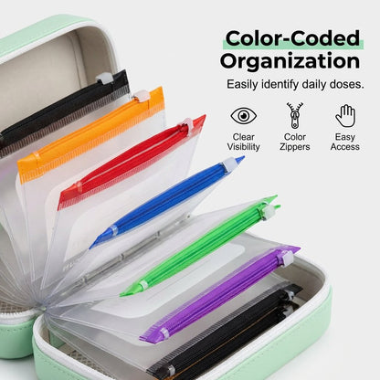 🔥 Special Offer 💊 14-Pouch Binder Pill Organizer – Stay Organized at Home & On the Go ✨