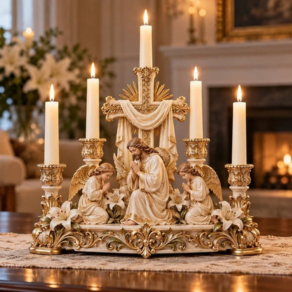 ✝️ Light of His Presence - Sacred Christian Candleholder 🕯️
